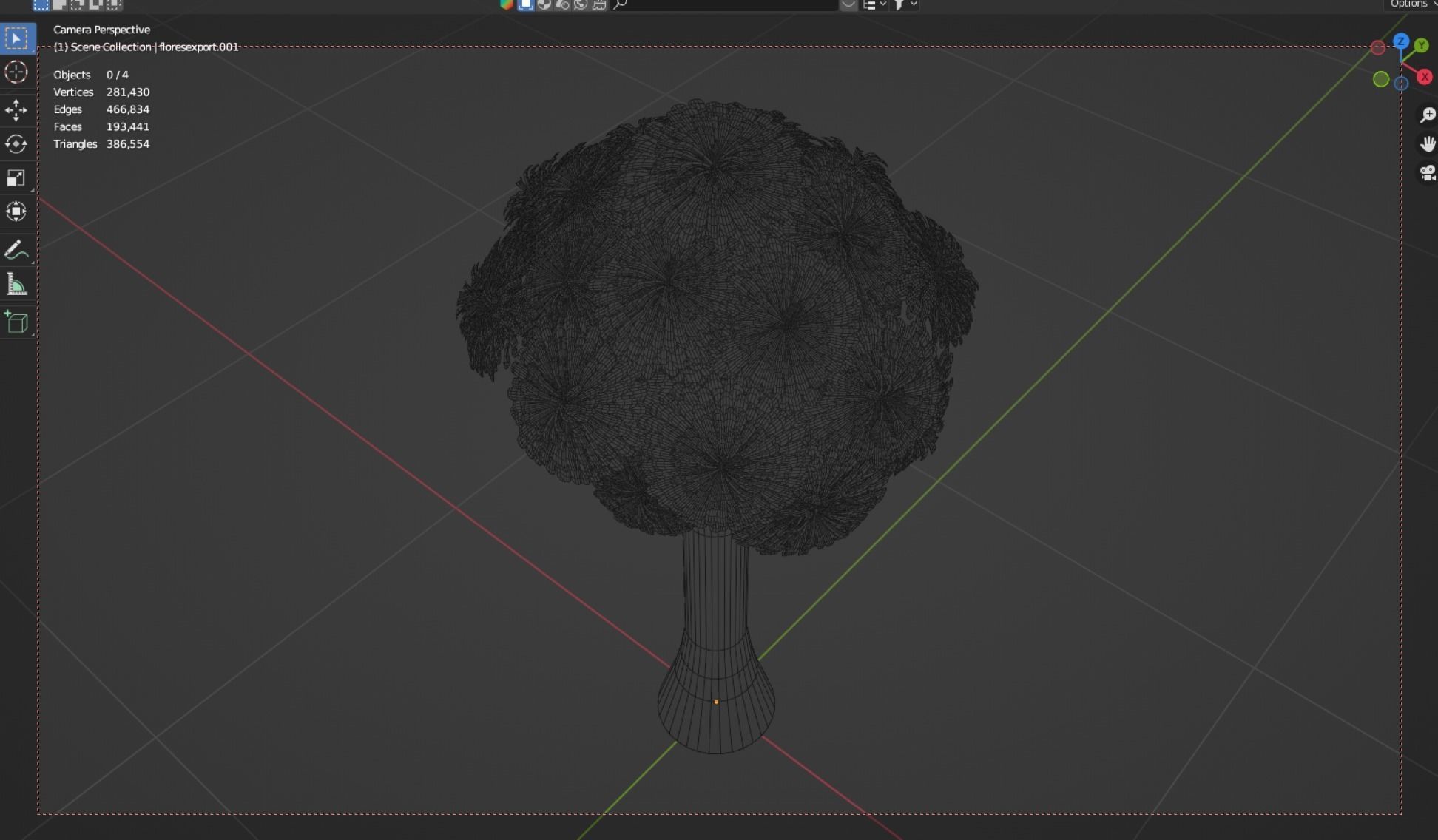 ramo de flores de cempasuchil 3D model_12