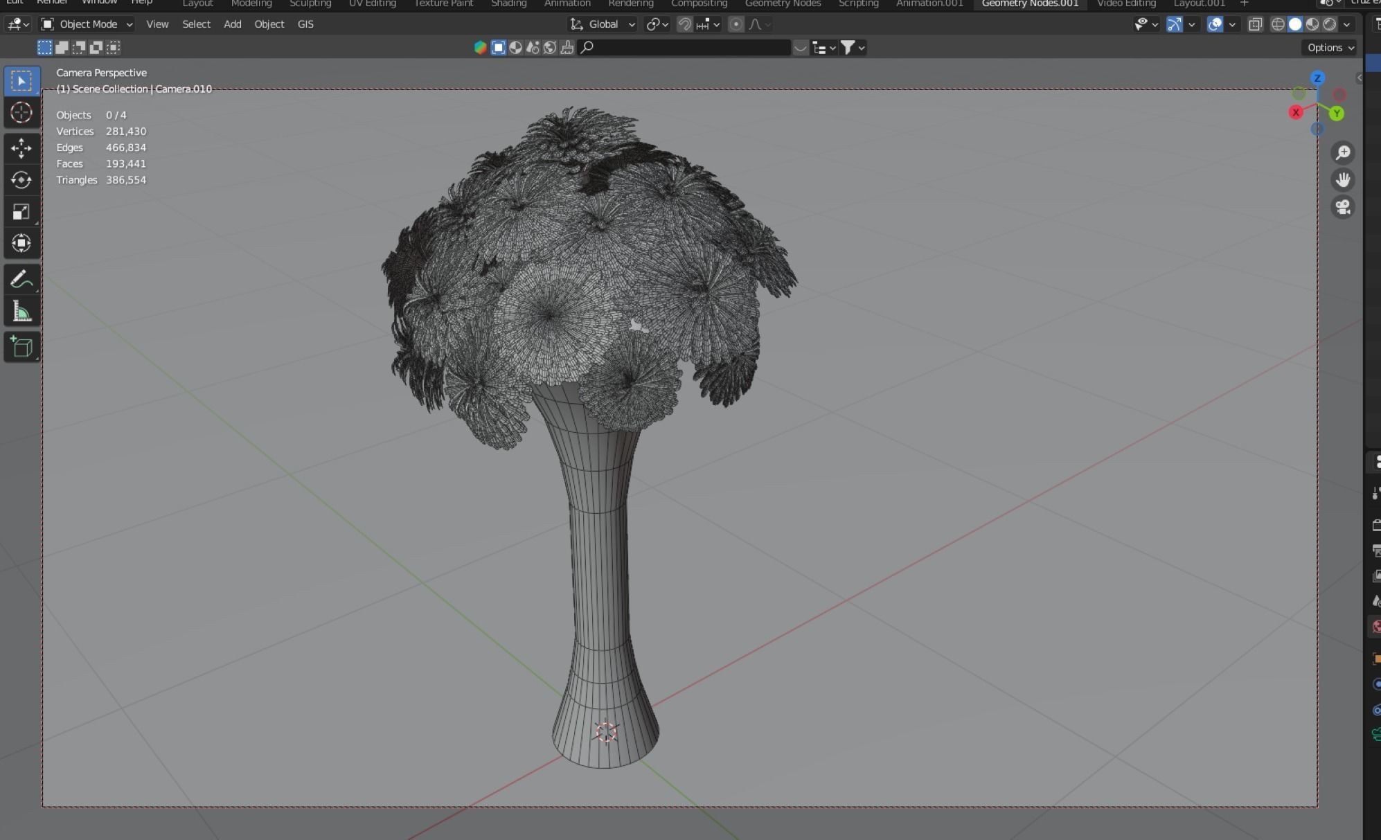 ramo de flores de cempasuchil 3D model_8