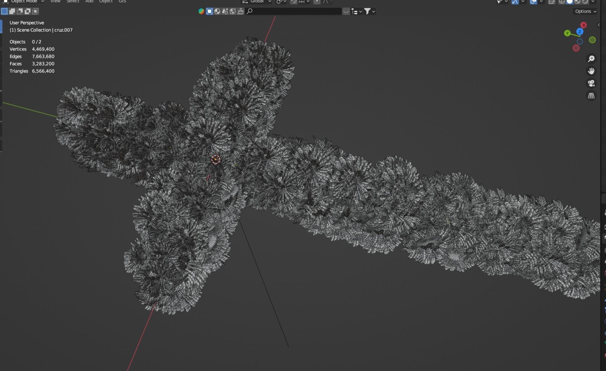 cruz de flores dia de muertos  cempasuchil 3D model_7