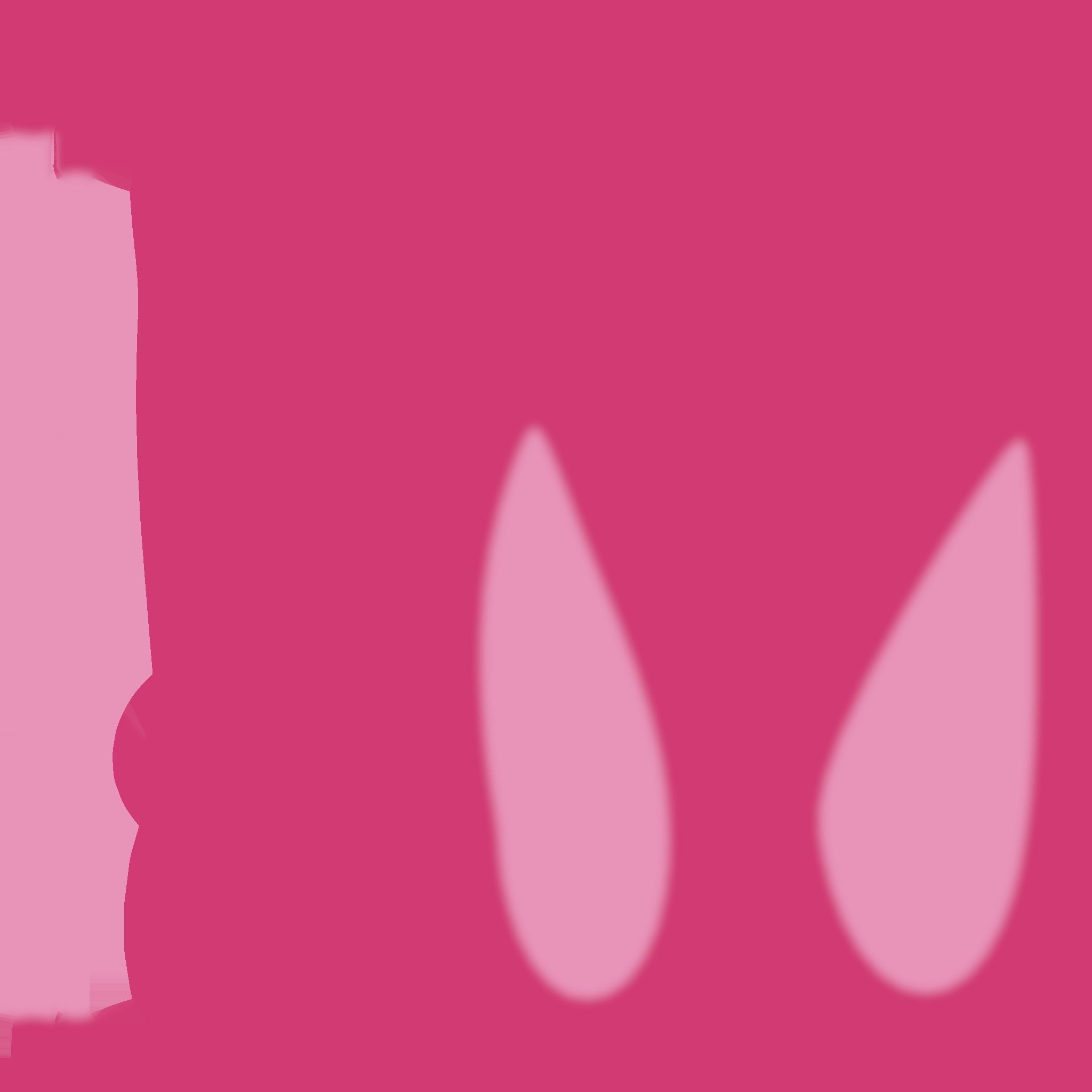 Furry Ears Tiara G02 Pink - Headband Character Design Low-poly 3D model_18