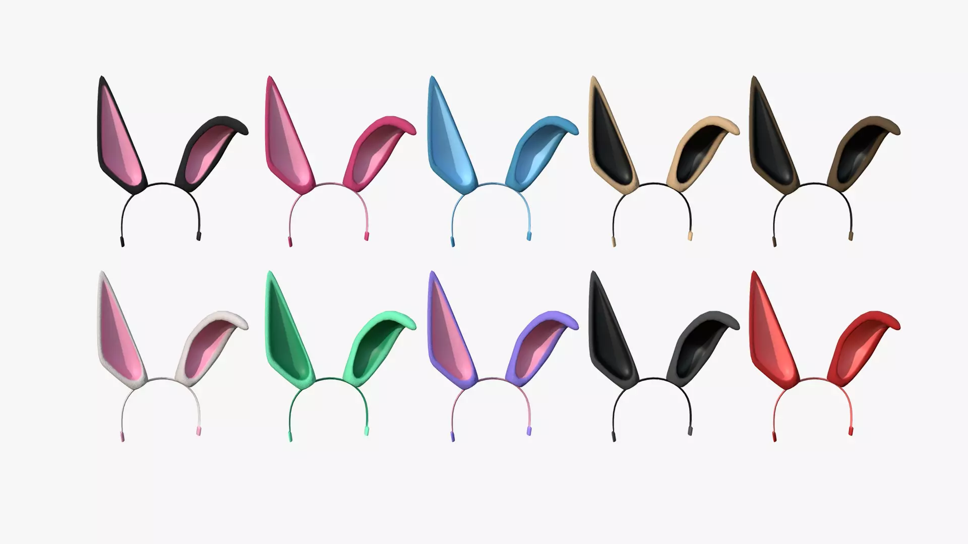 10 Furry Ears Tiara G Collection - Headband Character Design _0