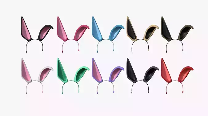 10 Furry Ears Tiara G Collection - Headband Character Design 