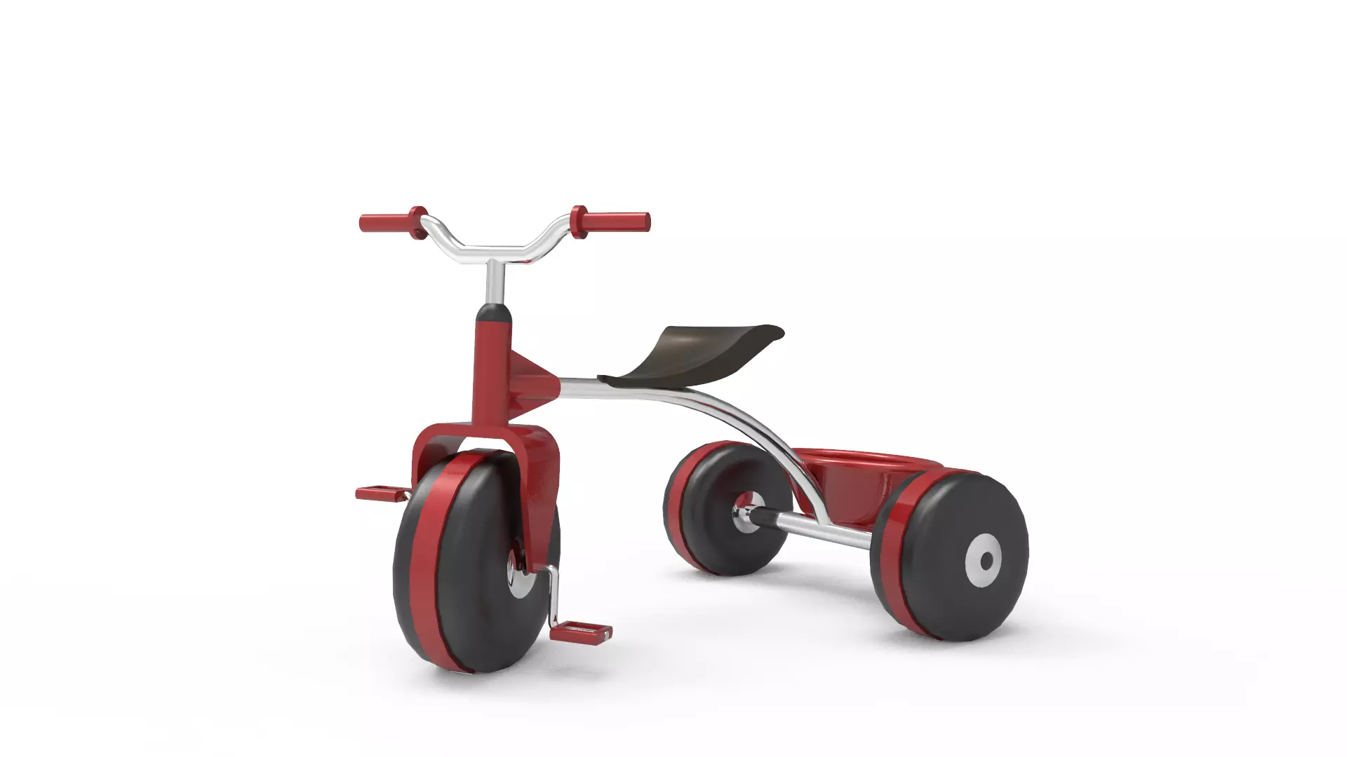 Kids Bicycle Low-poly 3D model