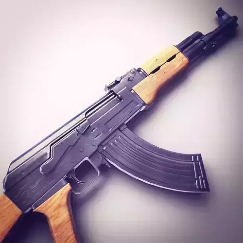 AK47 Assault Rifle Hi-Res 3D model