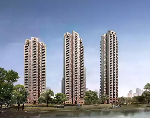 3Dmax fashion city commercial square building 93