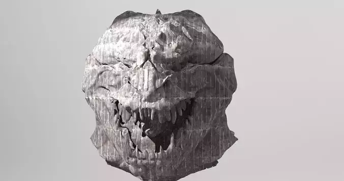 Horror monster head sculpt bust 2 