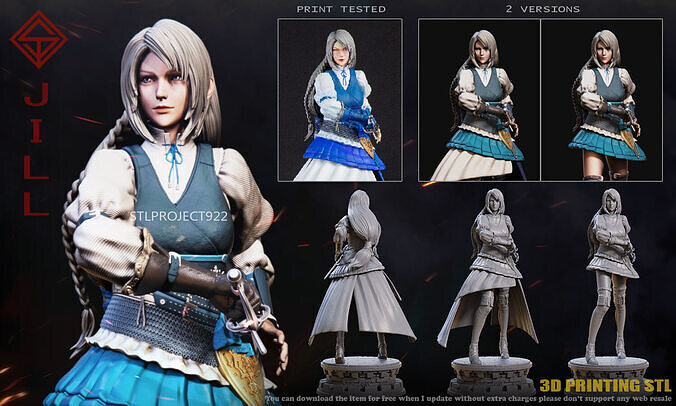 Jill Warrick 3D print model