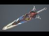 Fantasy Sword 15 3D Model Low-poly 3D model_1