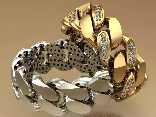 zarad gold ring - Chain gold