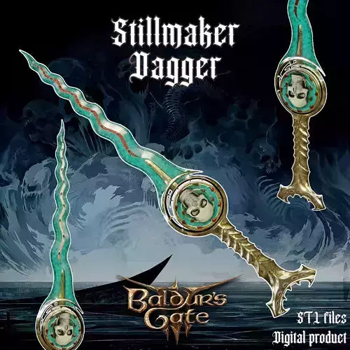Fantasy Stillmaker Dagger Baldurs Gate 3 3D print model