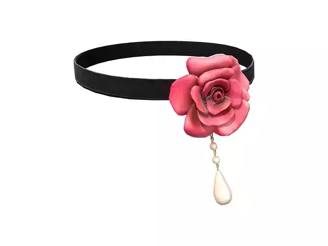 Choker with Rose