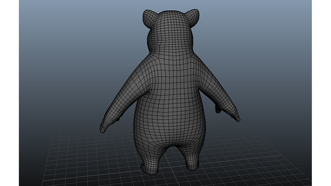 3D Stylized Bear Low-poly 3D model_2