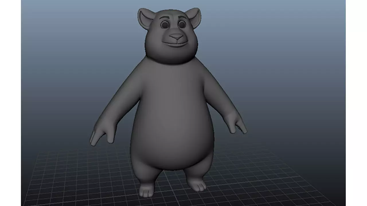 3D Stylized Bear Low-poly 3D model_0