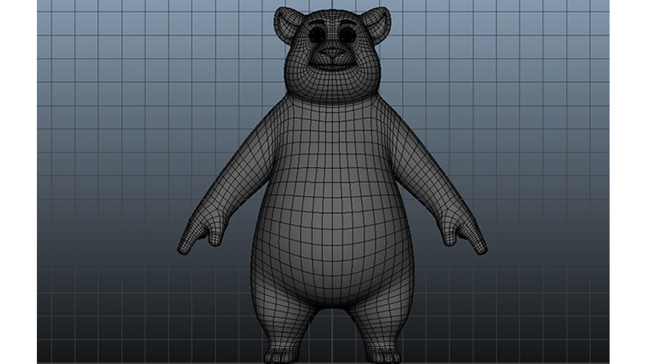 3D Stylized Bear Low-poly 3D model_4