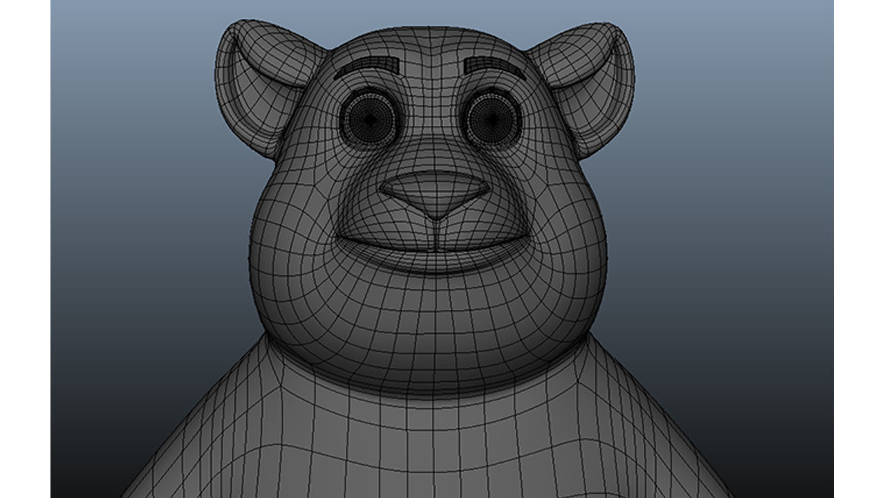 3D Stylized Bear Low-poly 3D model_1