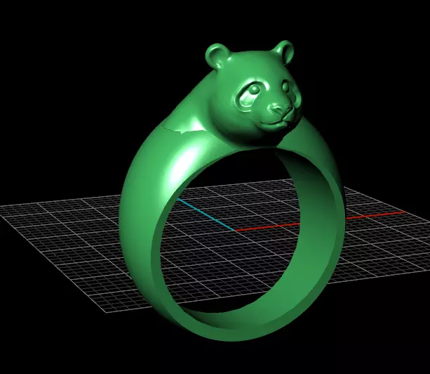PANDA RING Free 3D model