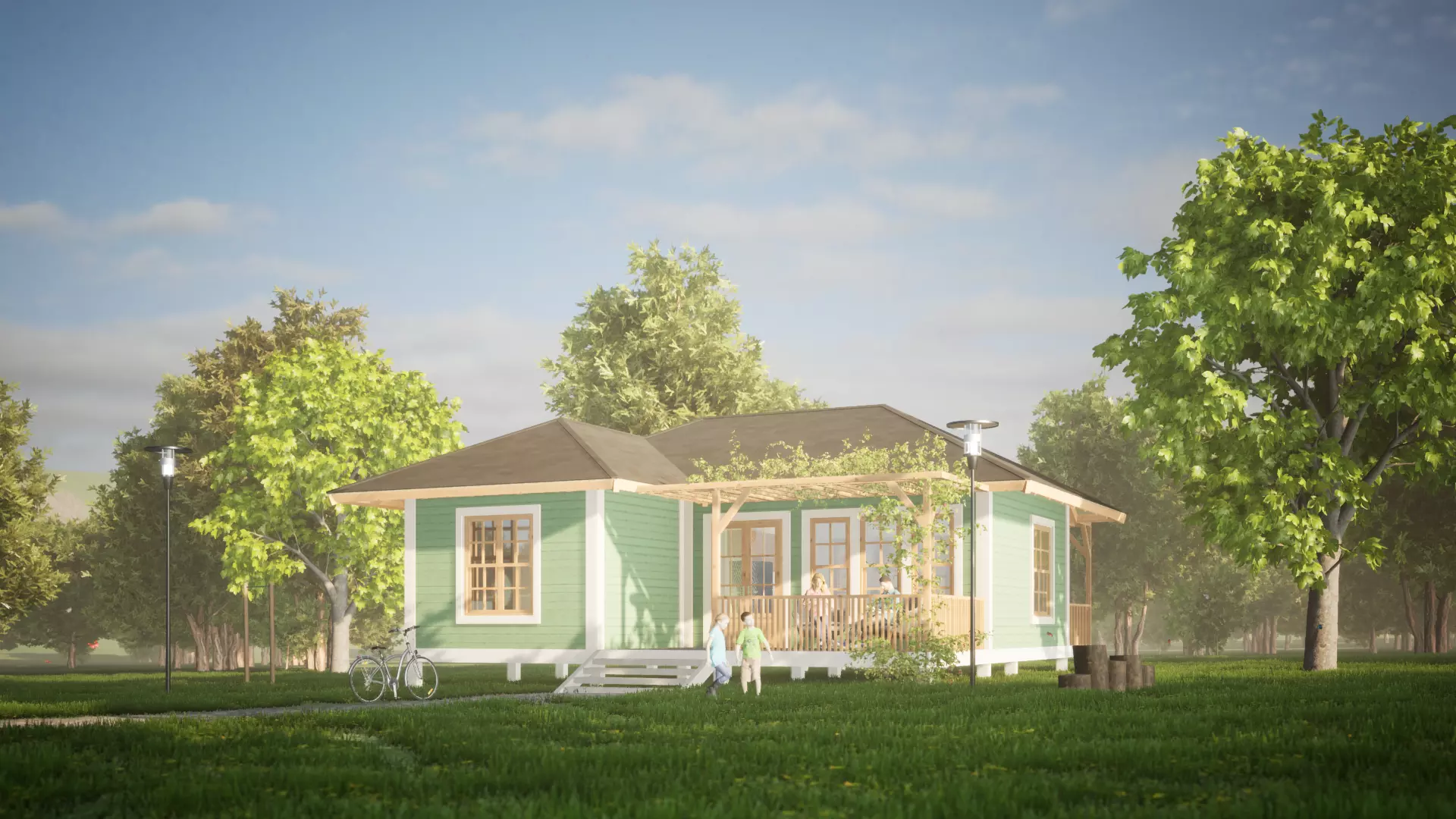 045Countryhouse Low-poly 3D model_0