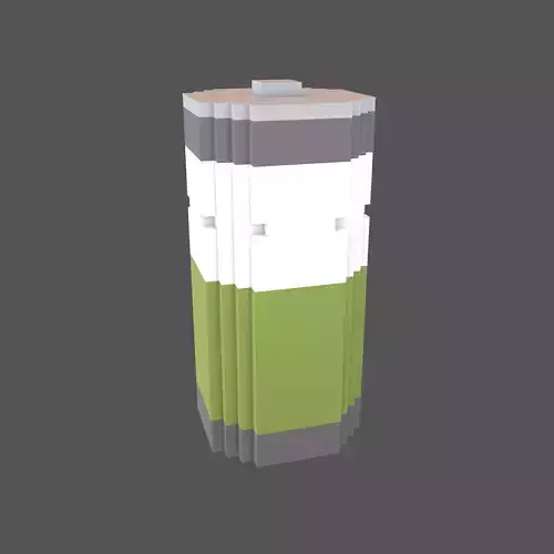 Voxel Battery Symbol v1 003