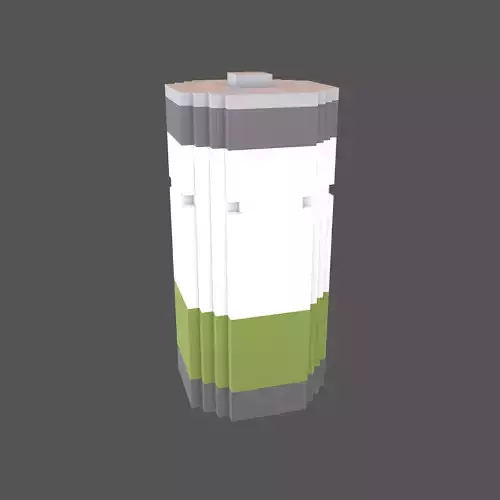 Voxel Battery Symbol v1 004