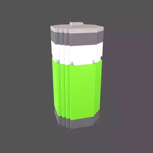 Voxel Battery Symbol v1 006