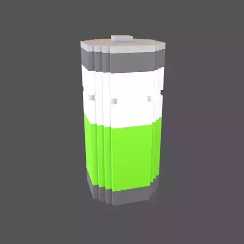 Voxel Battery Symbol v1 007