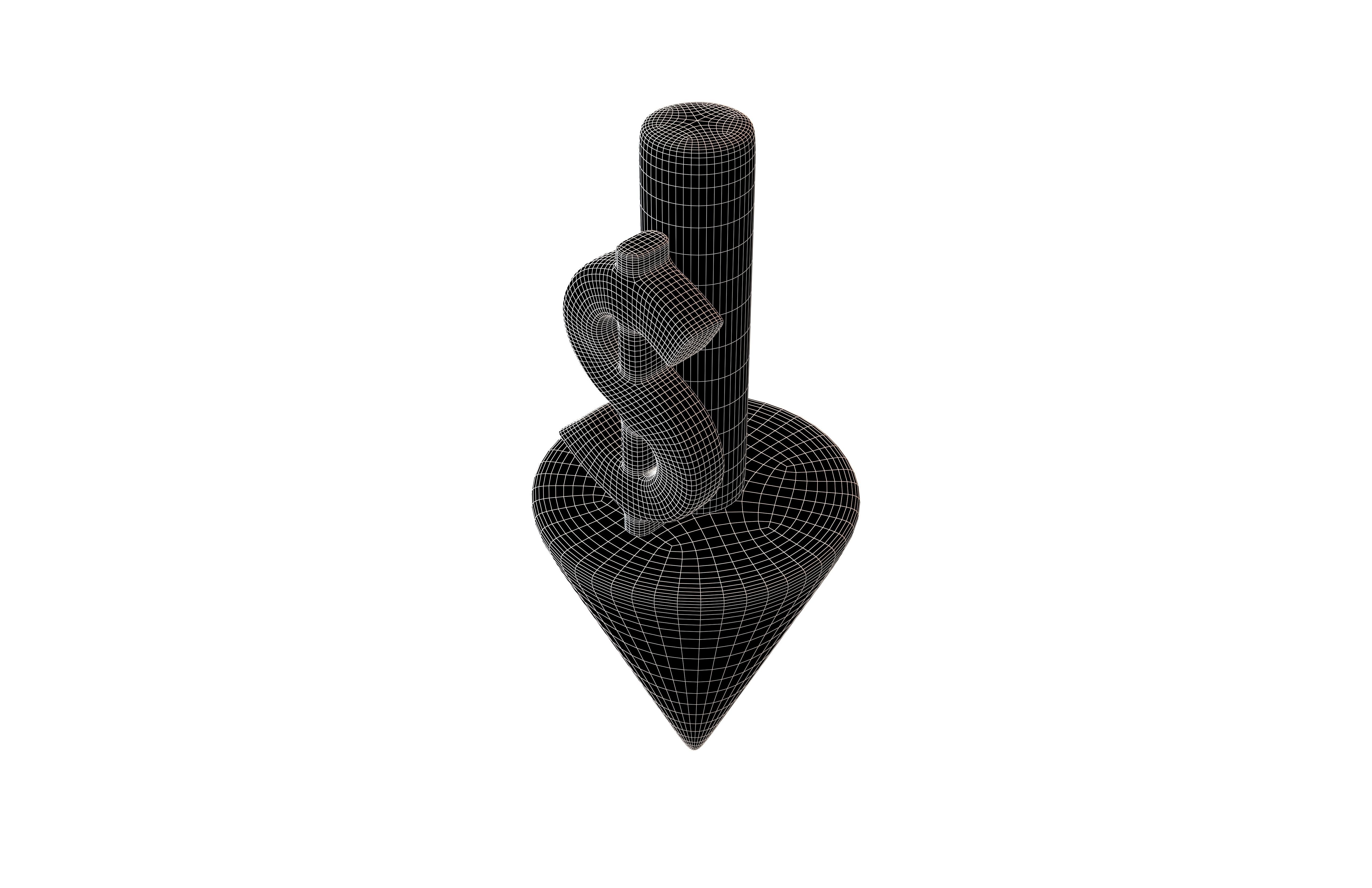 Price Down Symbol V2 001 Low-poly 3D model_5