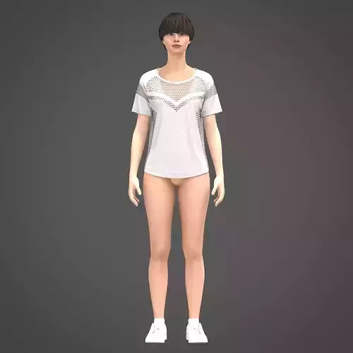 Womens white Mesh T-shirt