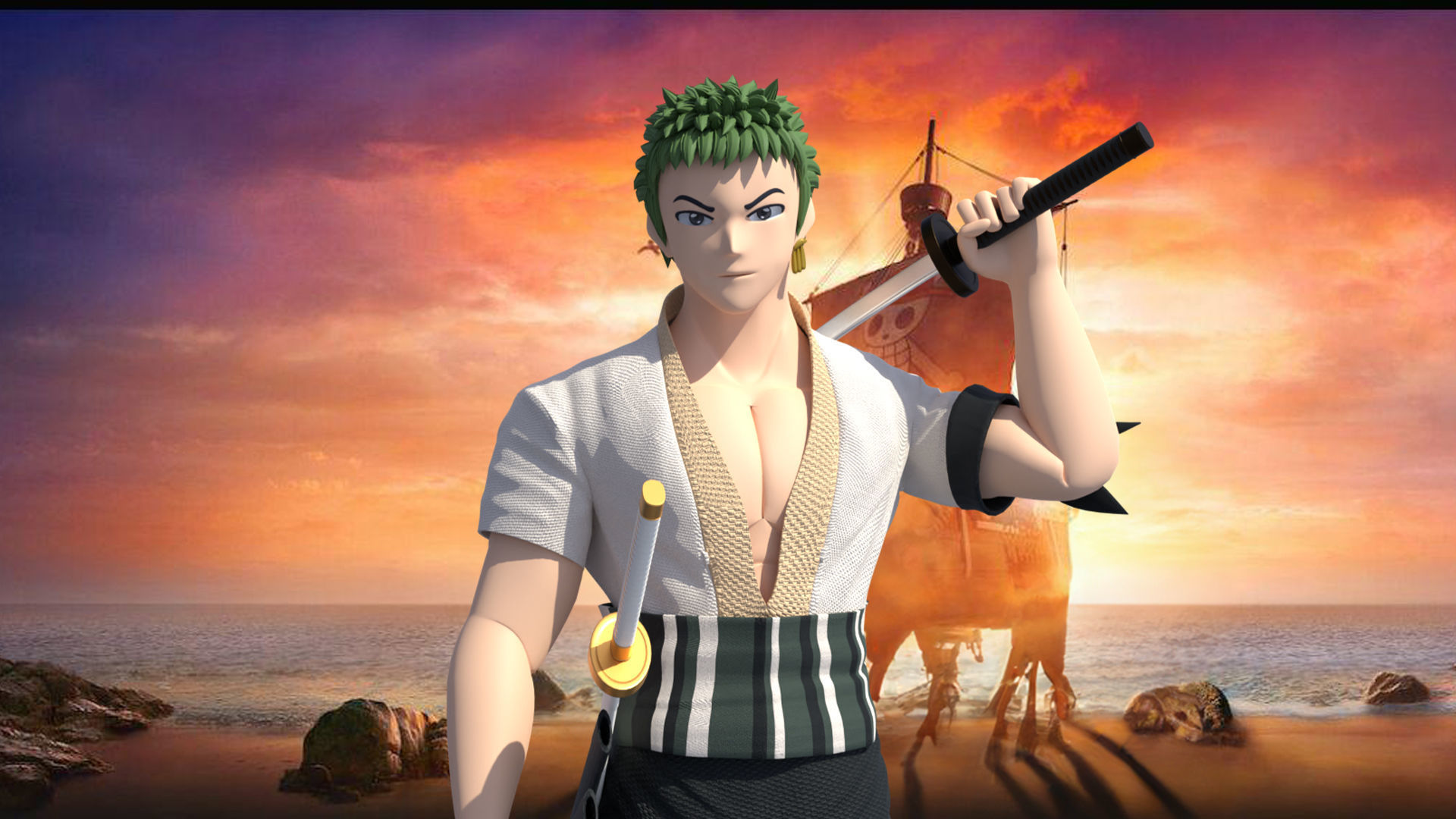 Zoro - One Piece Netflix Live Action 3D model_1