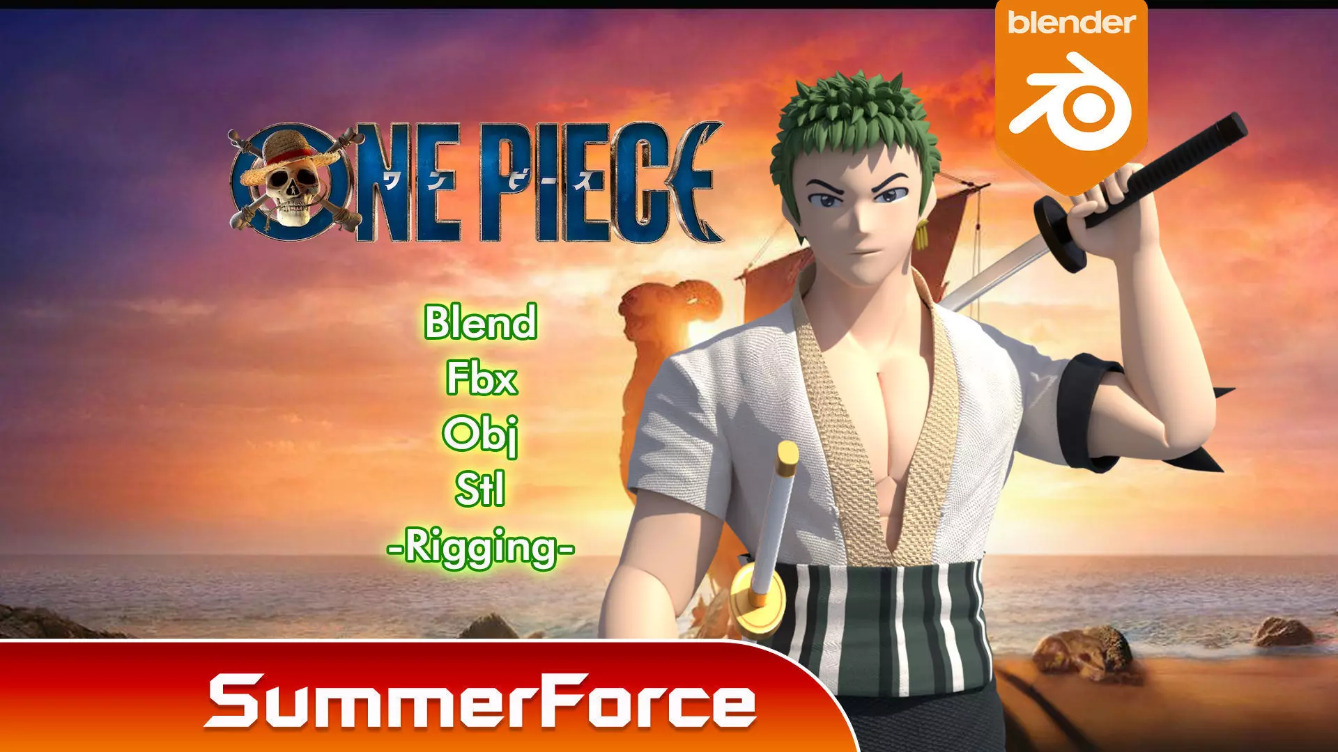 Zoro - One Piece Netflix Live Action 3D model_0