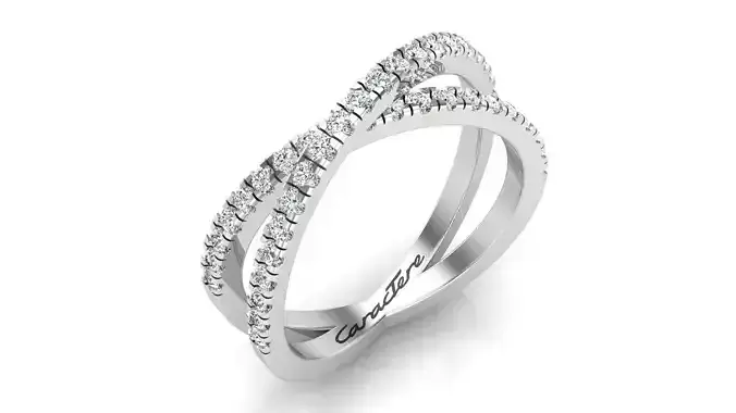 Twisted Split Shank Engagement Ring