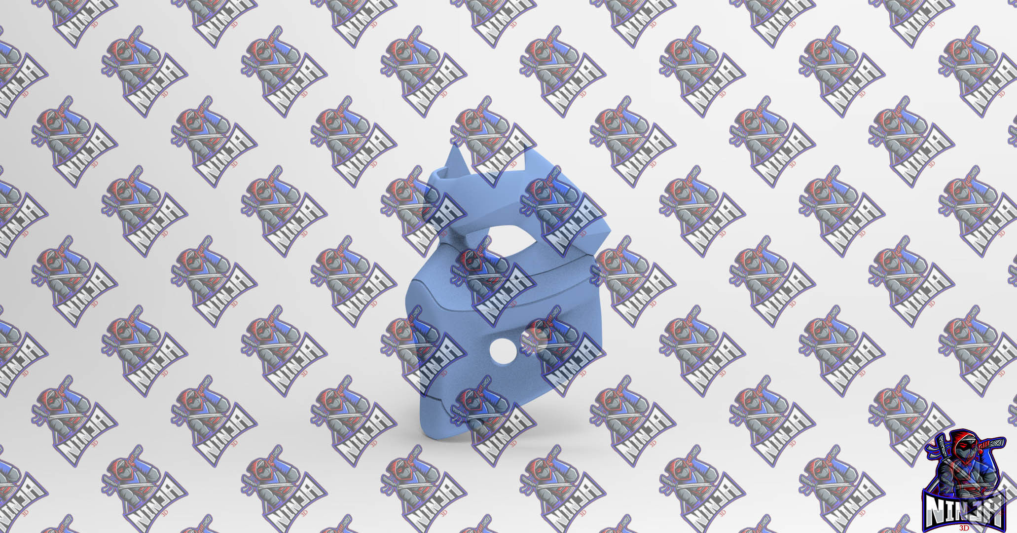 Red Hood Mask for 3d printing 3D model_3