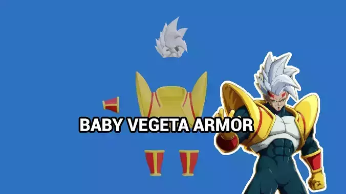 Dragon Ball Baby Vegeta Saiyan Armor Cosplay 3D print model
