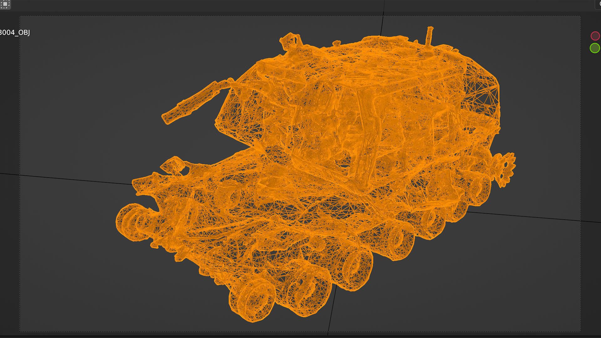 Destroyed 2S19 Msta 152 mm self-propelled howitzer 3D model_5