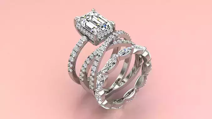 Collection Engagement Ring Twisted Ring Wedding Band