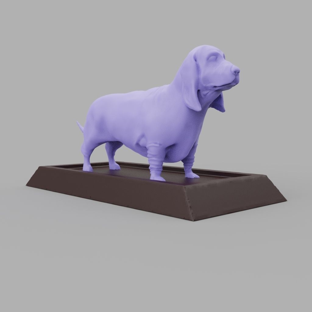 Basset Hound 3D print model_7