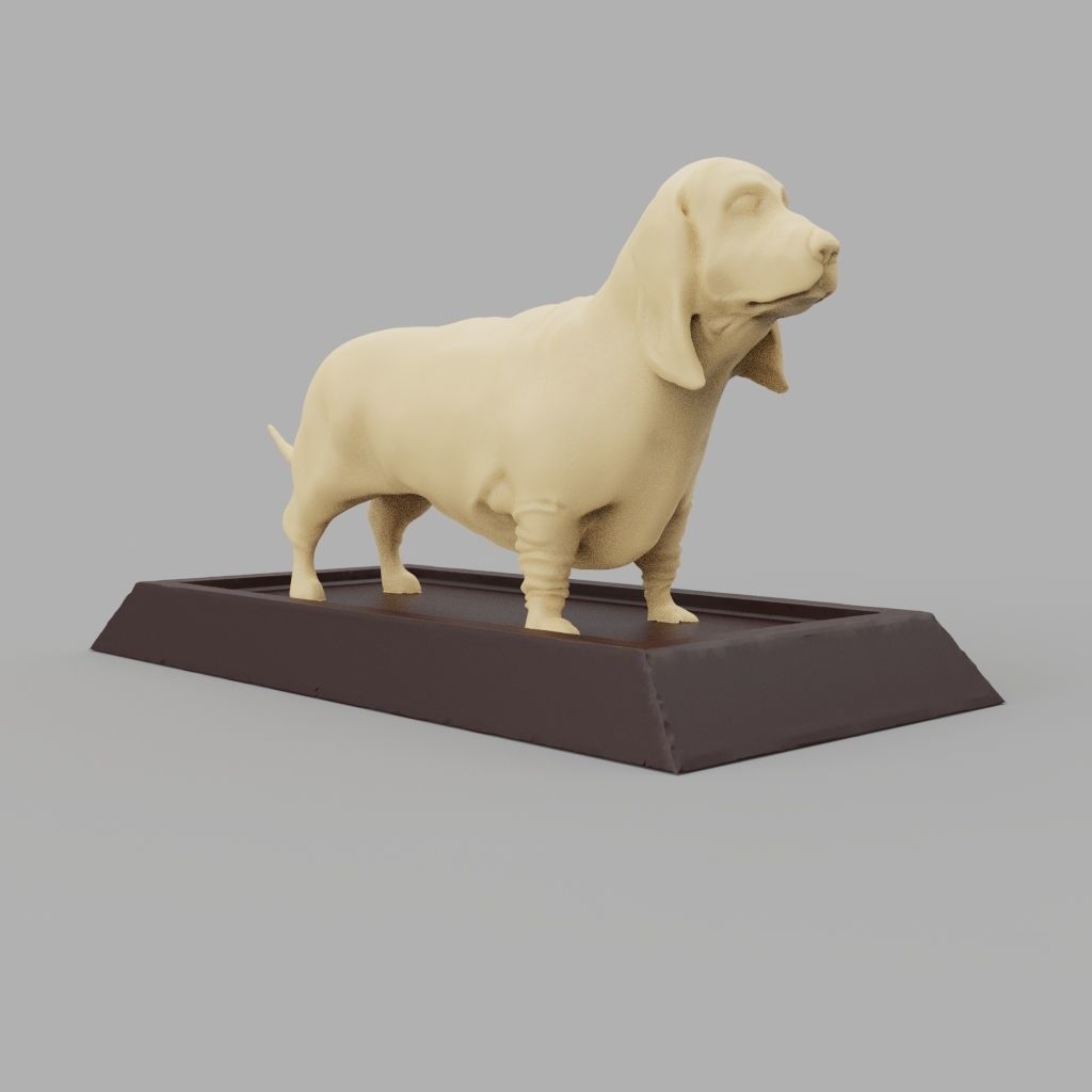 Basset Hound 3D print model_10