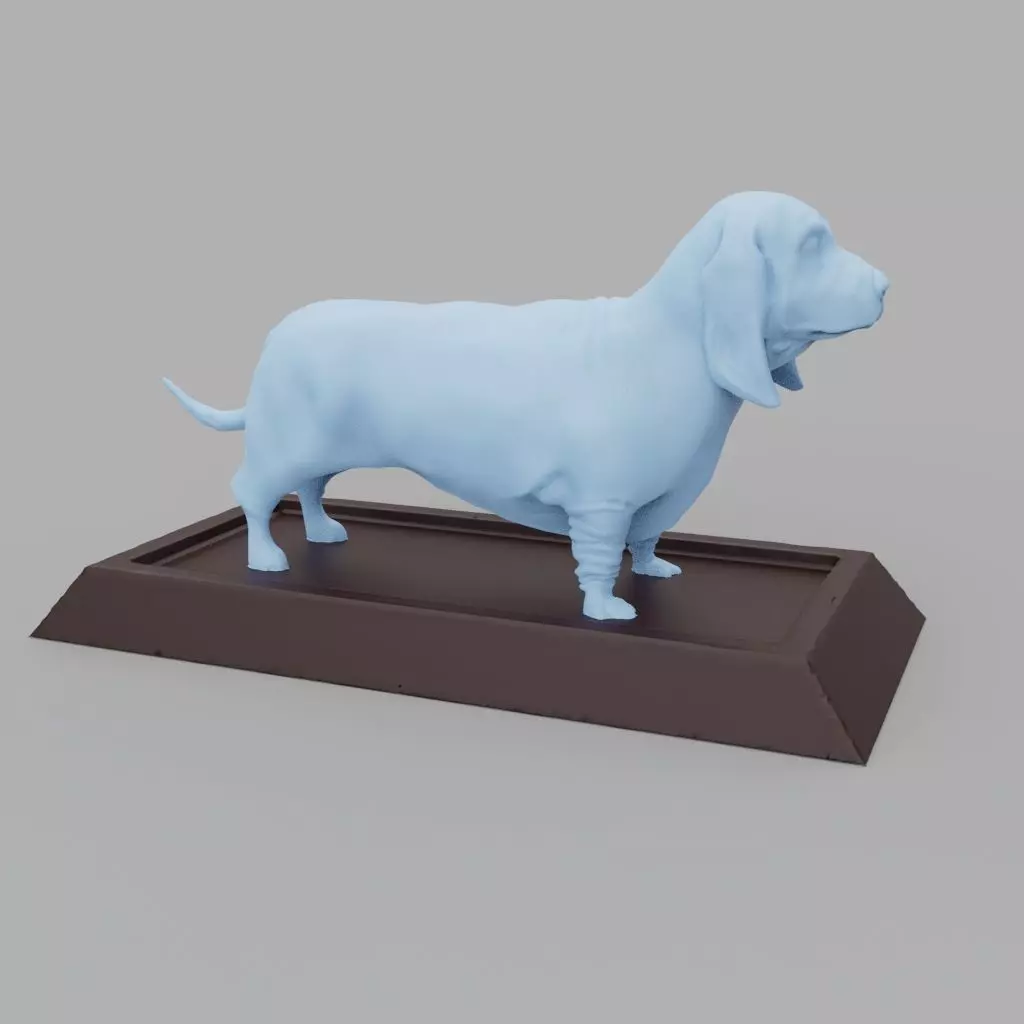 Basset Hound 3D print model_0