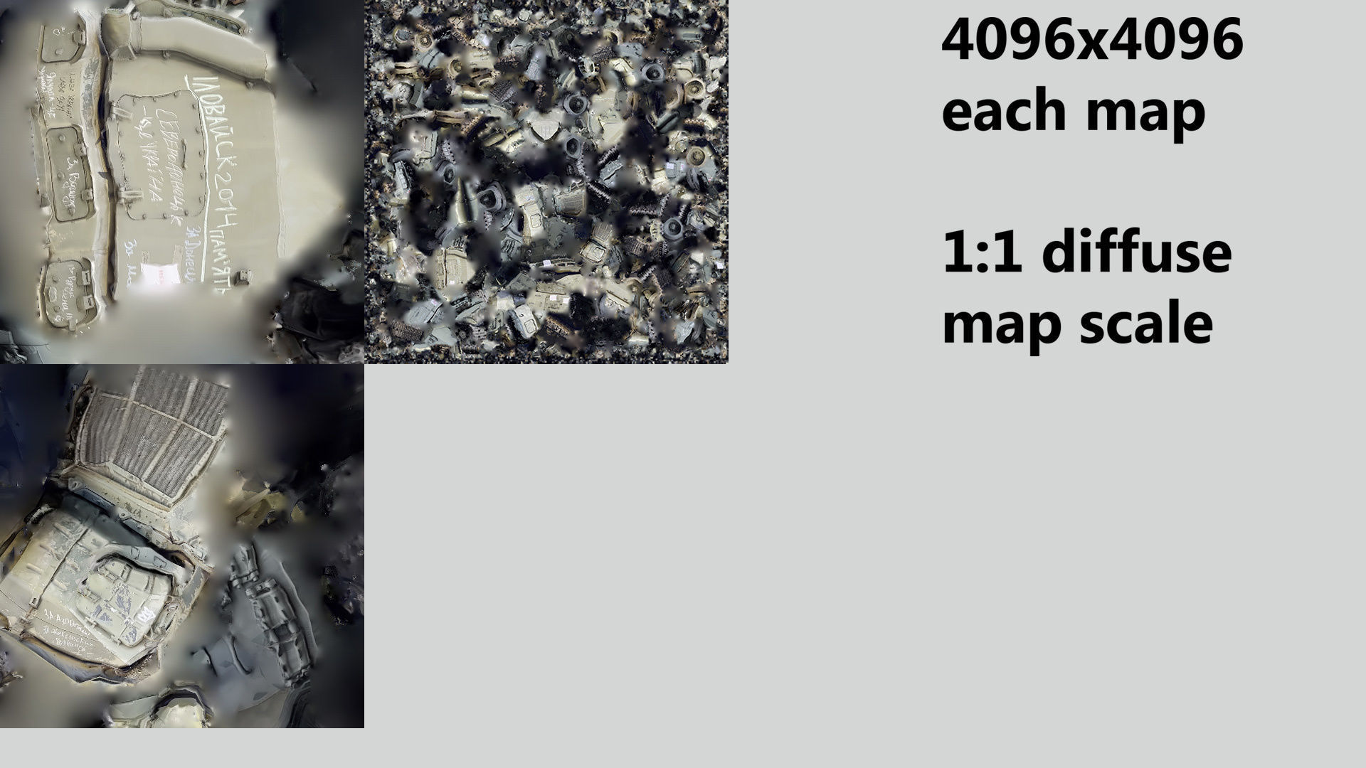 Destroyed 2S19 Msta 152 mm self-propelled howitzer M1990 Farm 3D model_6