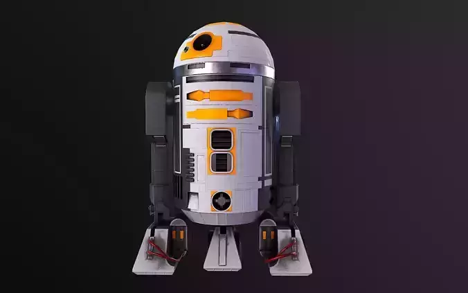 RD3 Star Wars  Low poly  Low-poly 3D model