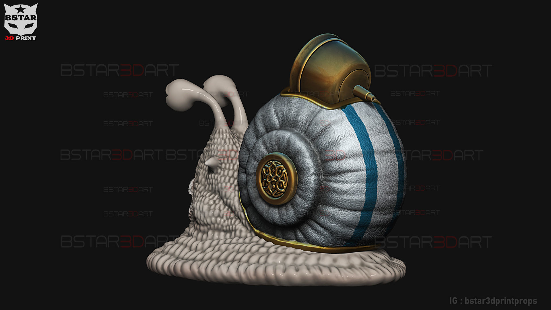 One Piece LA - Den Den Mushi - Transponder Snail High Quality 3D print model_21