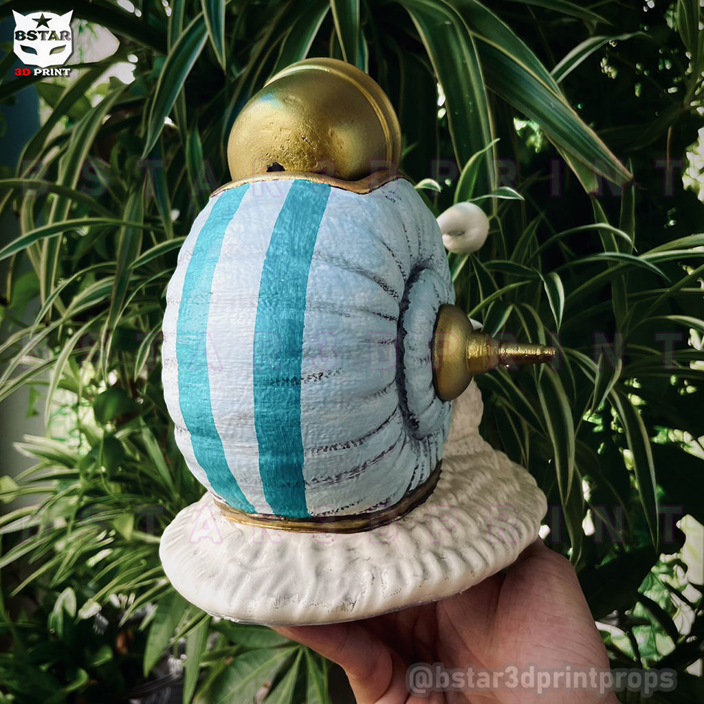 One Piece LA - Den Den Mushi - Transponder Snail High Quality 3D print model_5