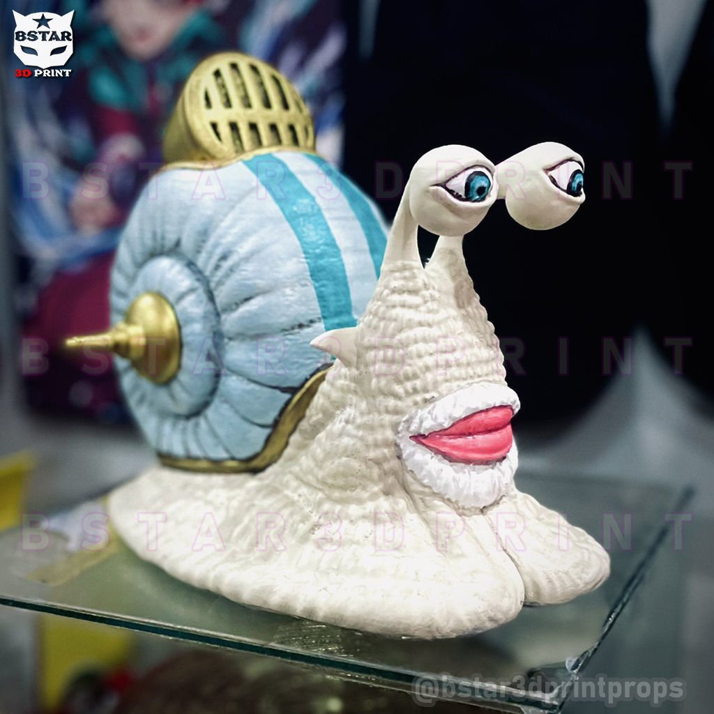 One Piece LA - Den Den Mushi - Transponder Snail High Quality 3D print model_4