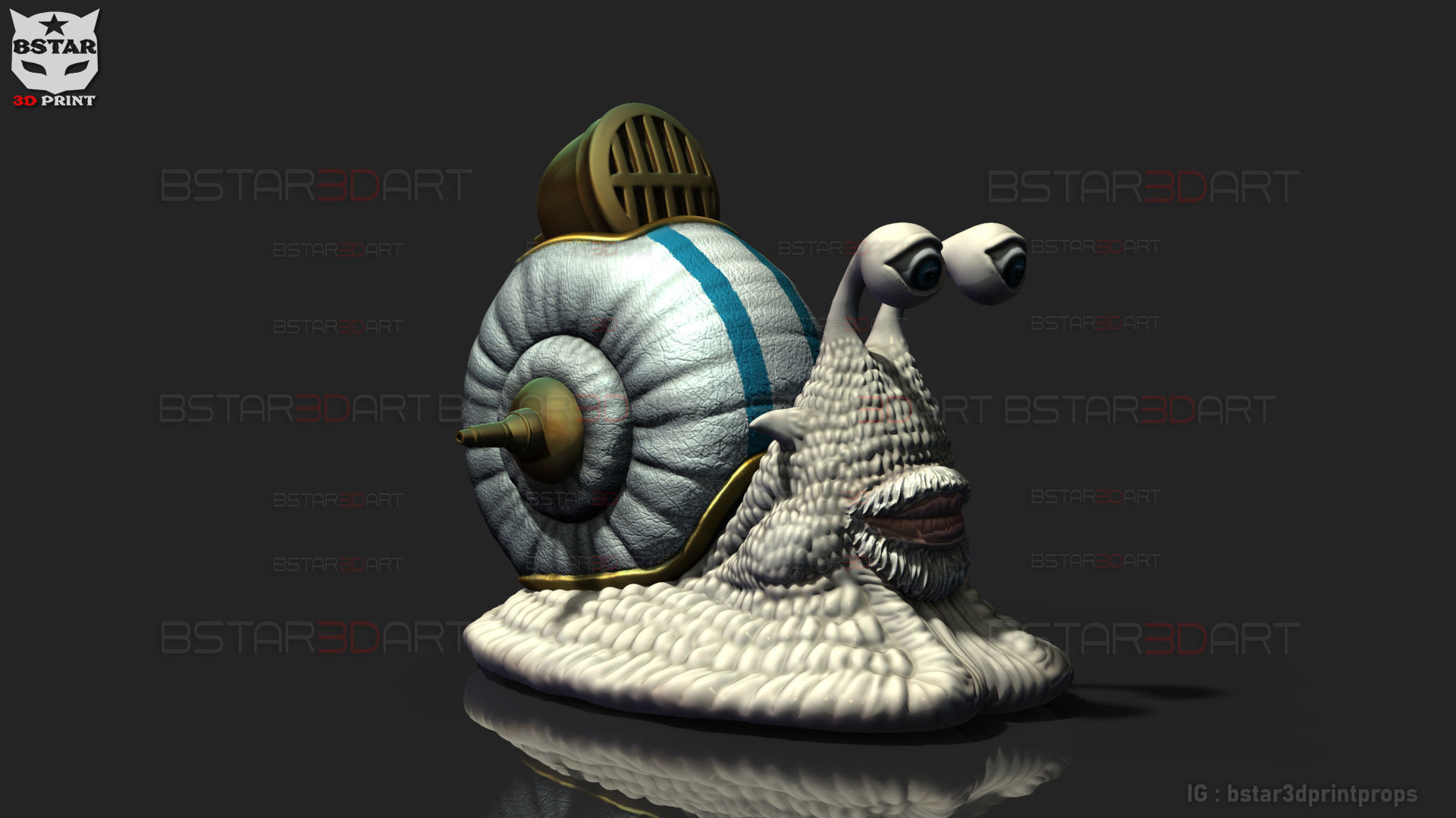 One Piece LA - Den Den Mushi - Transponder Snail High Quality 3D print model_17