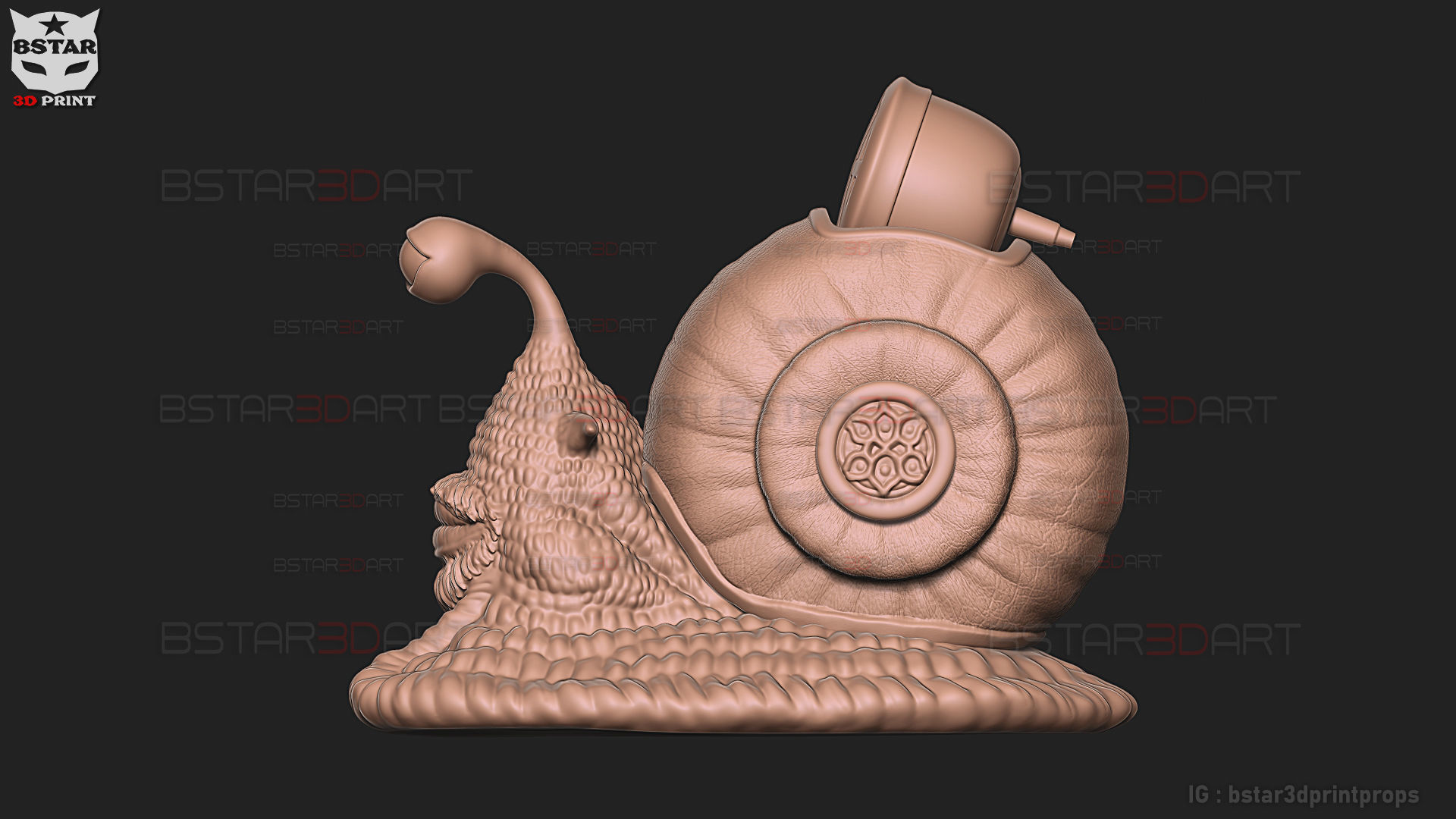 One Piece LA - Den Den Mushi - Transponder Snail High Quality 3D print model_27