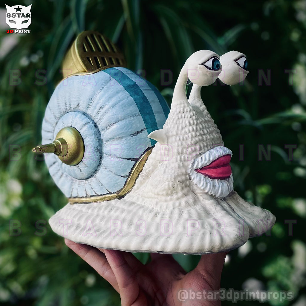 One Piece LA - Den Den Mushi - Transponder Snail High Quality 3D print model_2