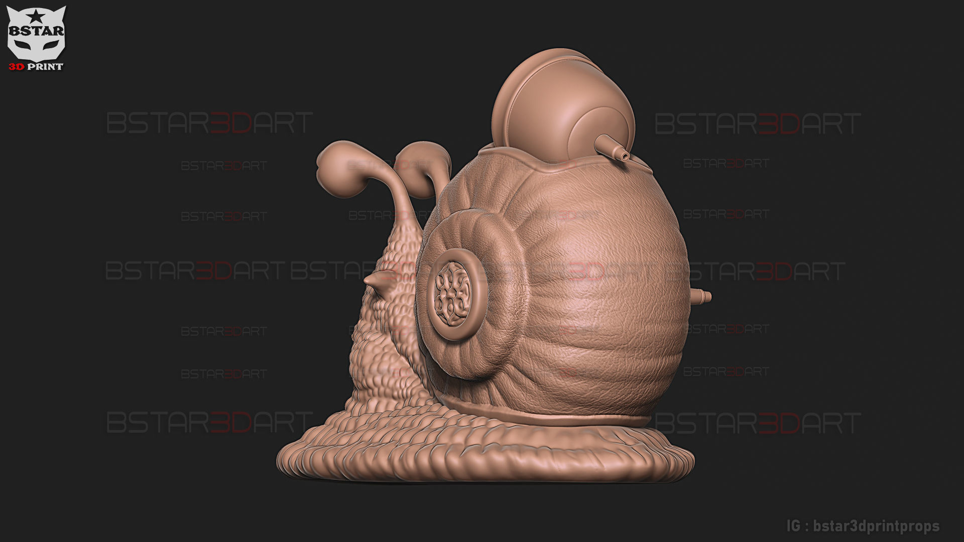 One Piece LA - Den Den Mushi - Transponder Snail High Quality 3D print model_28