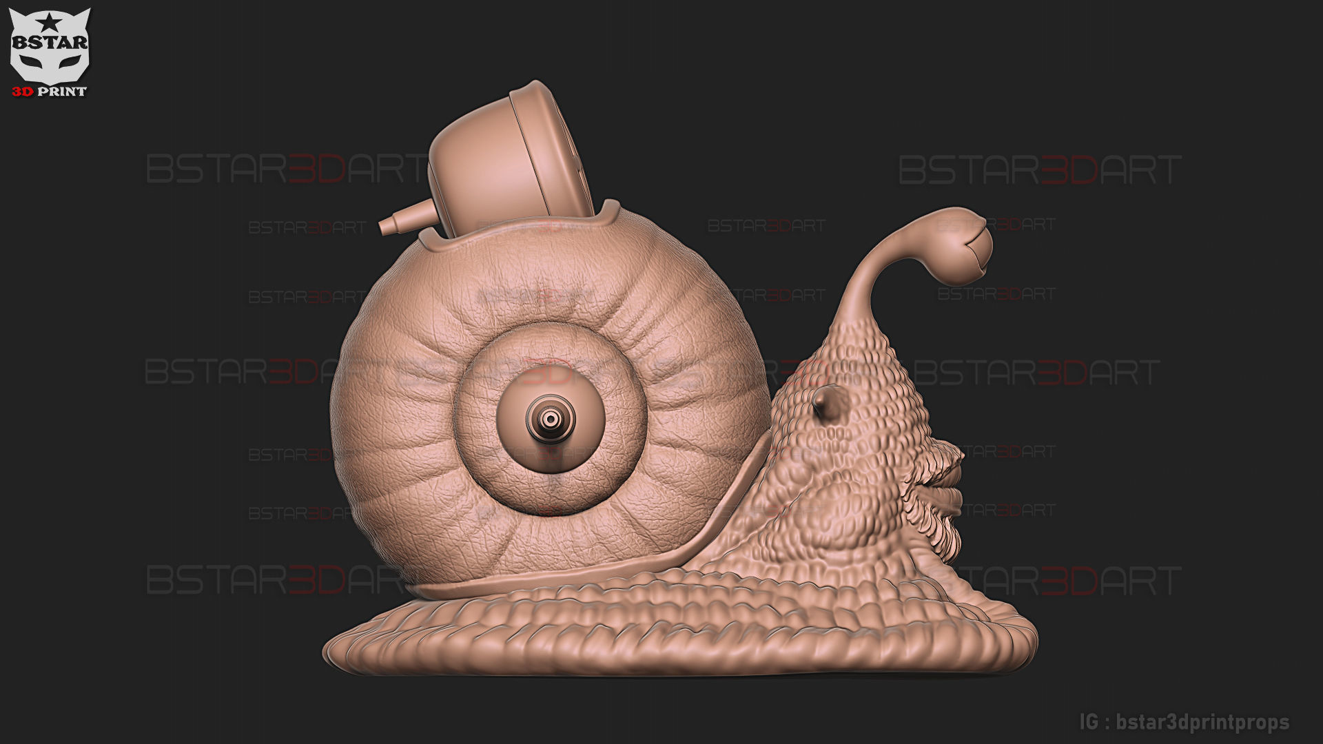 One Piece LA - Den Den Mushi - Transponder Snail High Quality 3D print model_31