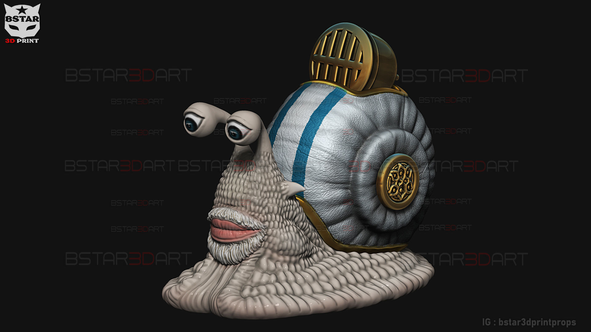 One Piece LA - Den Den Mushi - Transponder Snail High Quality 3D print model_19