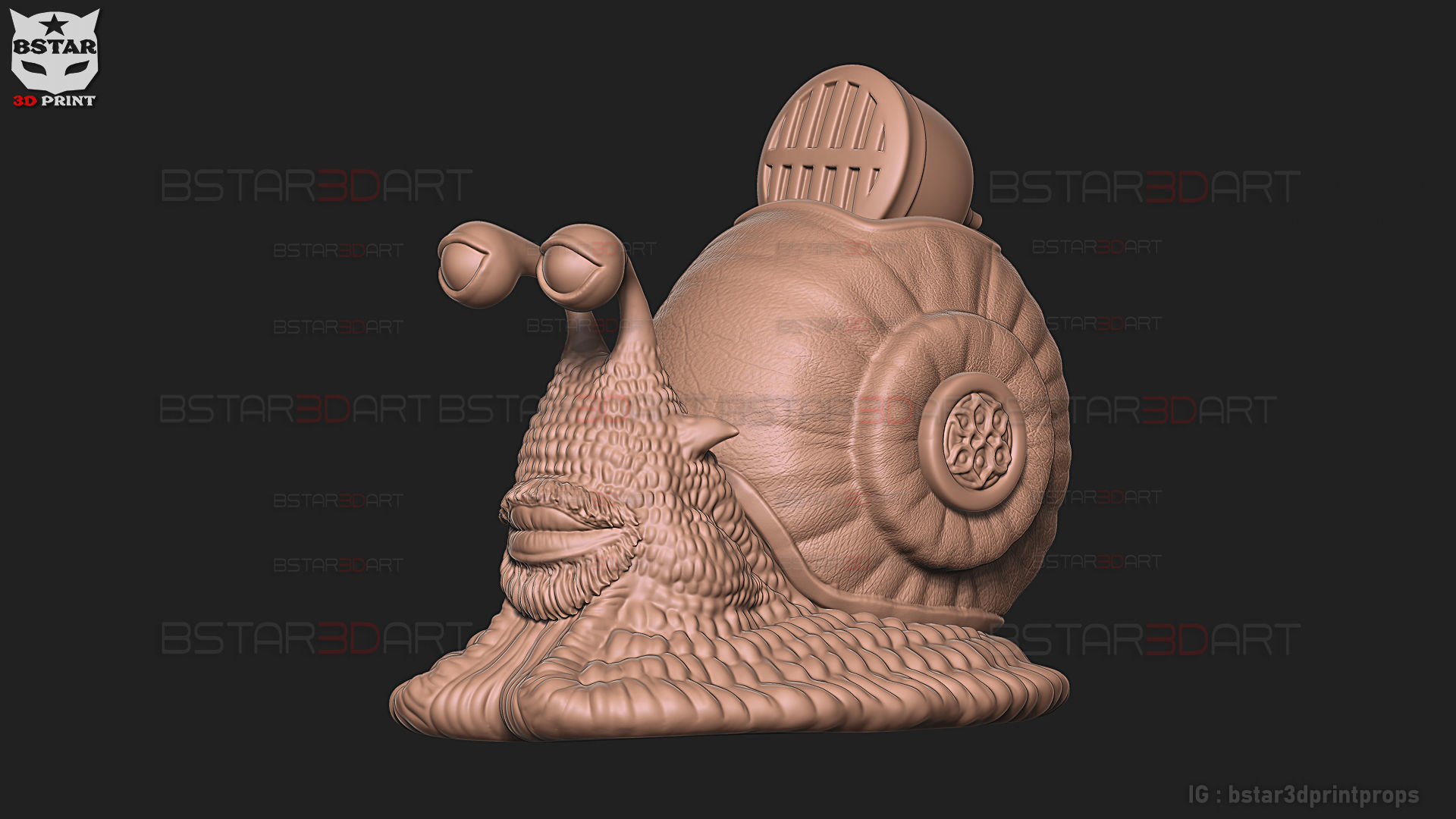 One Piece LA - Den Den Mushi - Transponder Snail High Quality 3D print model_26