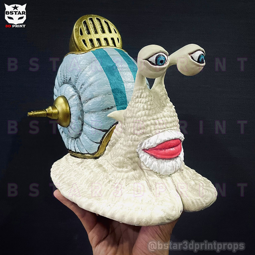 One Piece LA - Den Den Mushi - Transponder Snail High Quality 3D print model_10